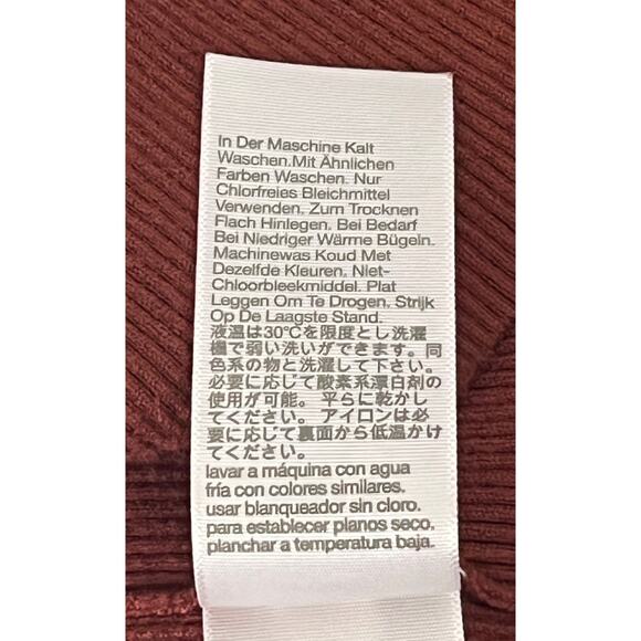 Madewell Brown Halter Neck Ribbed Sleeveless Tank Top Reg Size Medium - Picture 5 of 7